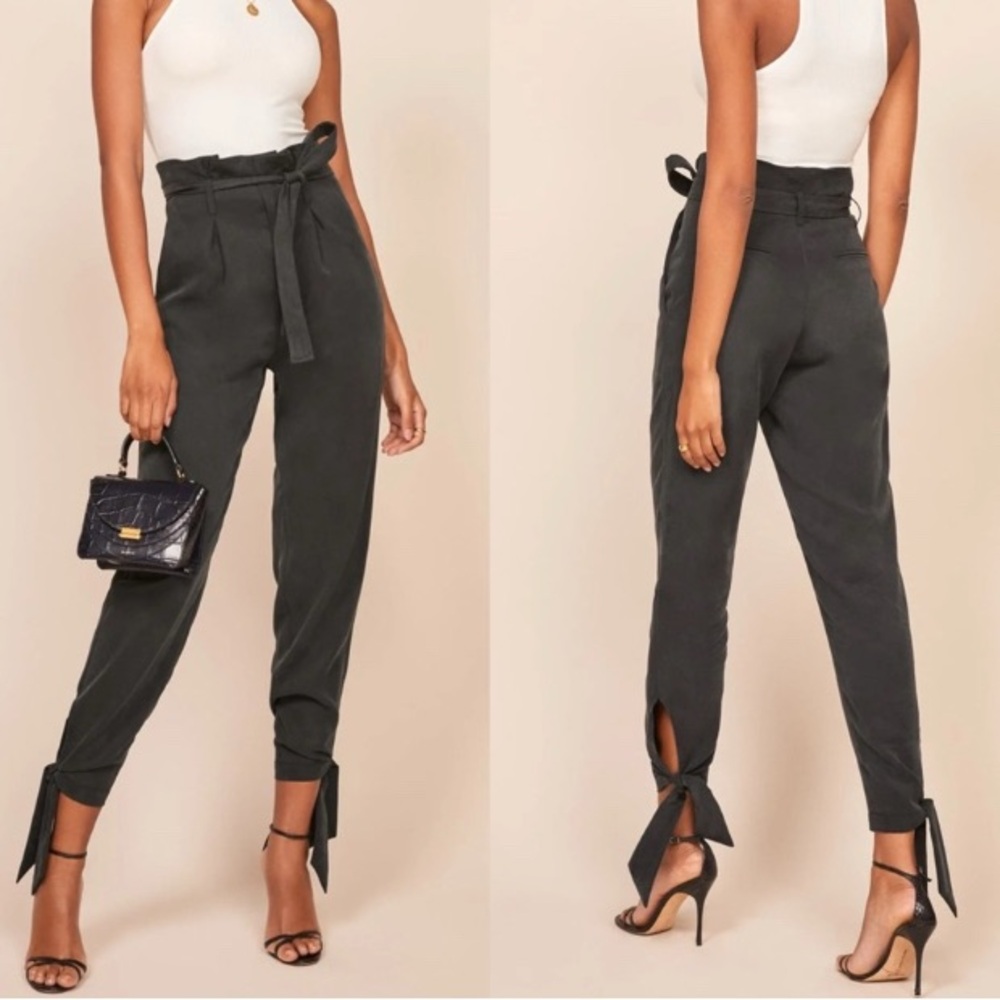 NWT Reformation Petite‎ Avalon Pant black size 0P